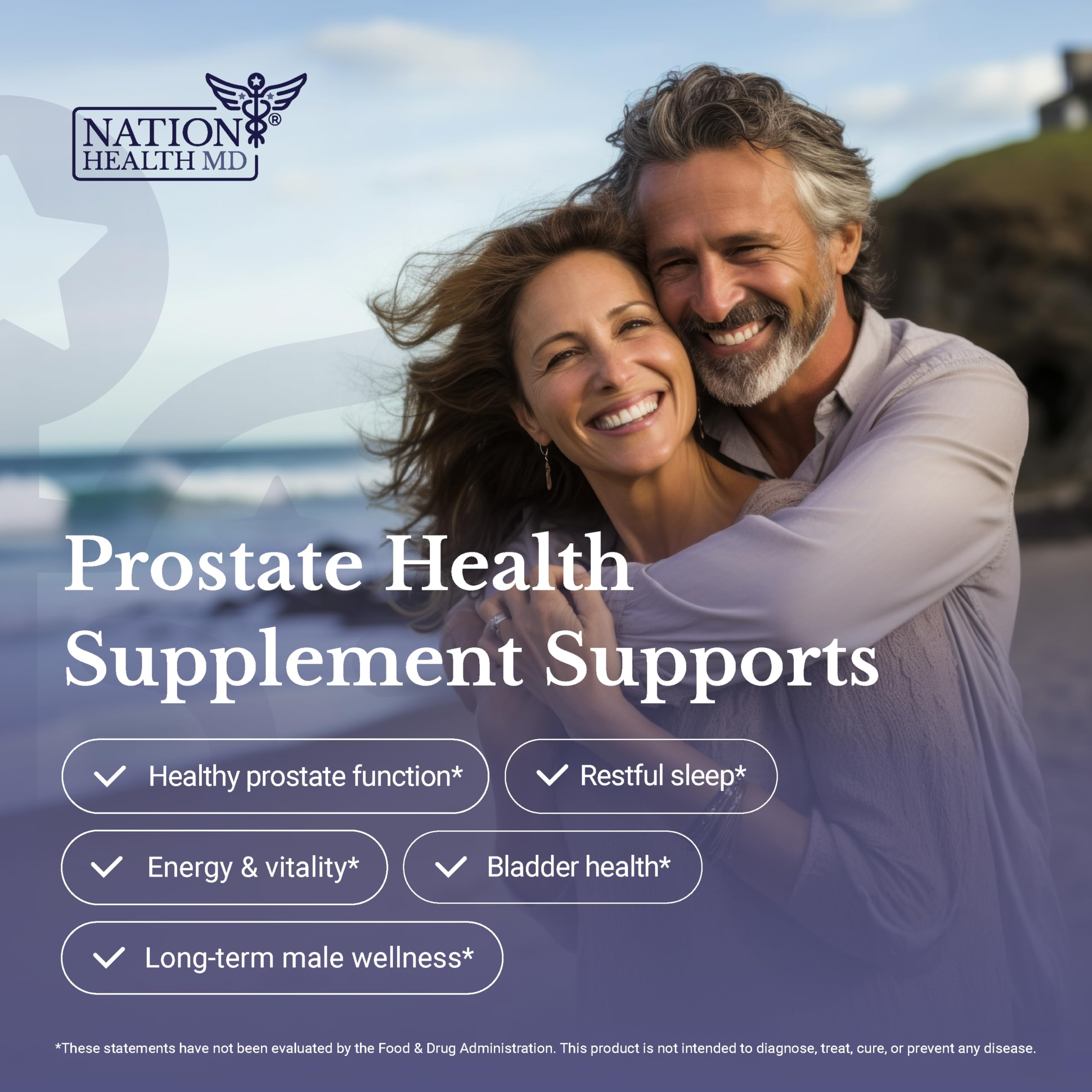 NATION HEALTH MD Flow Active: cápsulas en blister, ingesta diaria conveniente para hombres.