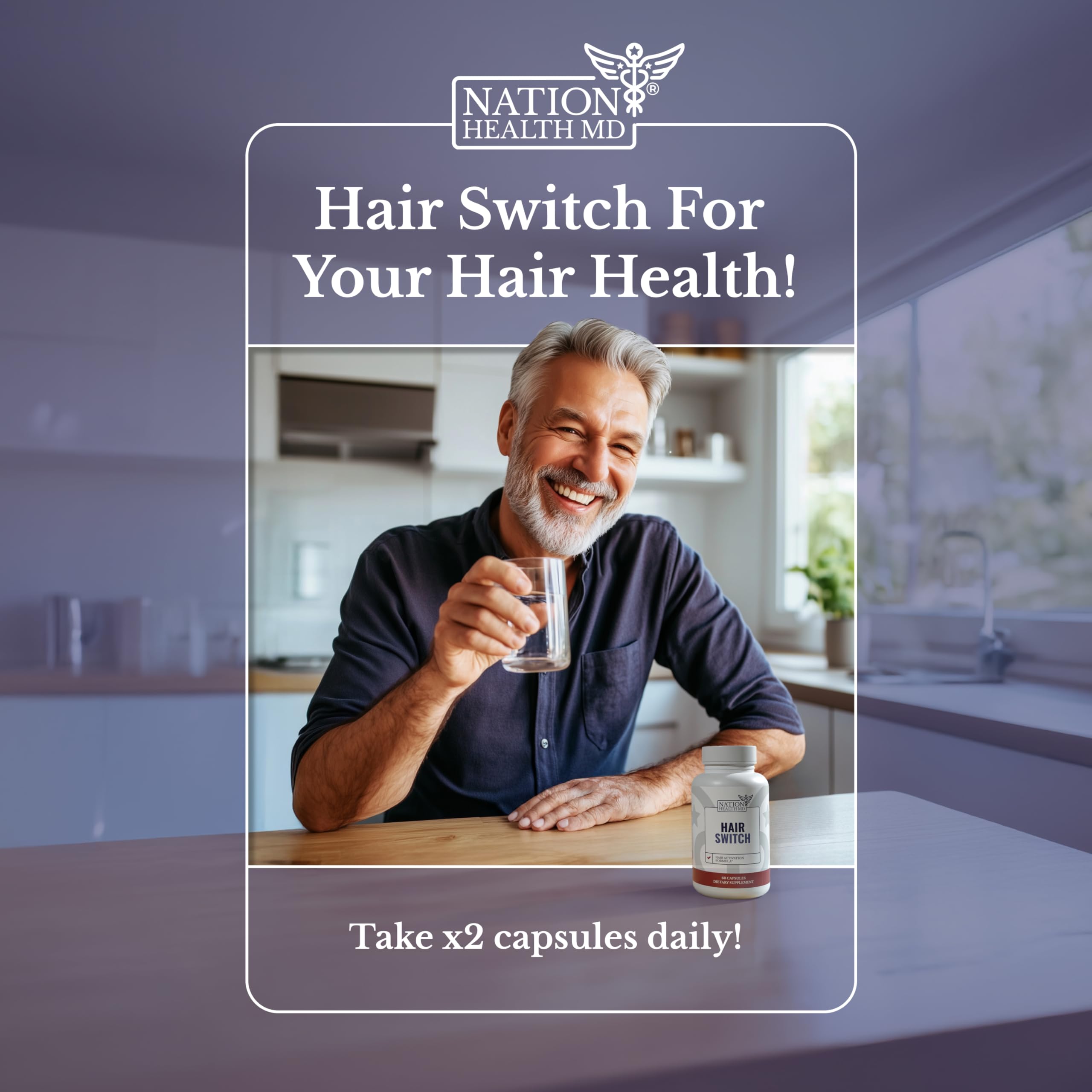 Hair Switch de NATION HEALTH MD: nutrición capilar para sostener la salud diaria