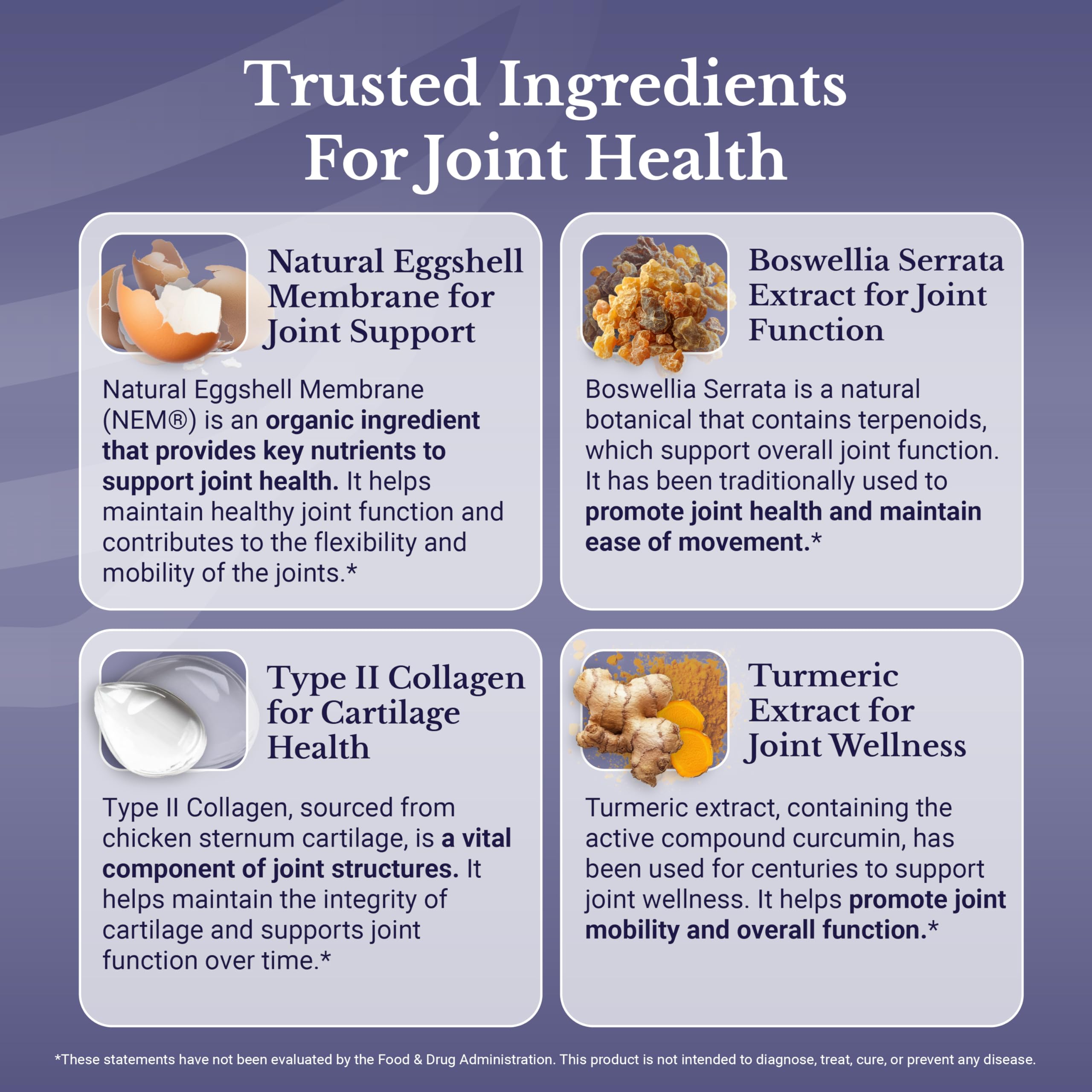 Composición de ingredientes clave en NATION HEALTH MD Joint Complex.