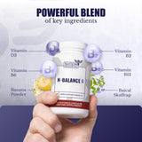 Etiqueta frontal N-Balance8 Nation Health MD, información clara de ingredientes