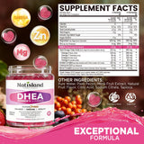 Natisland DHEA 50 mg gomitas con frambuesa, dosis flexible para más comodidad.