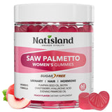 NATISLAND palmetto para mujeres, empaque de gominolas, ideal para consumo diario.