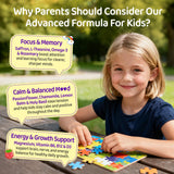 NATISLAND omega-3 algal para apoyo cognitivo en niños.