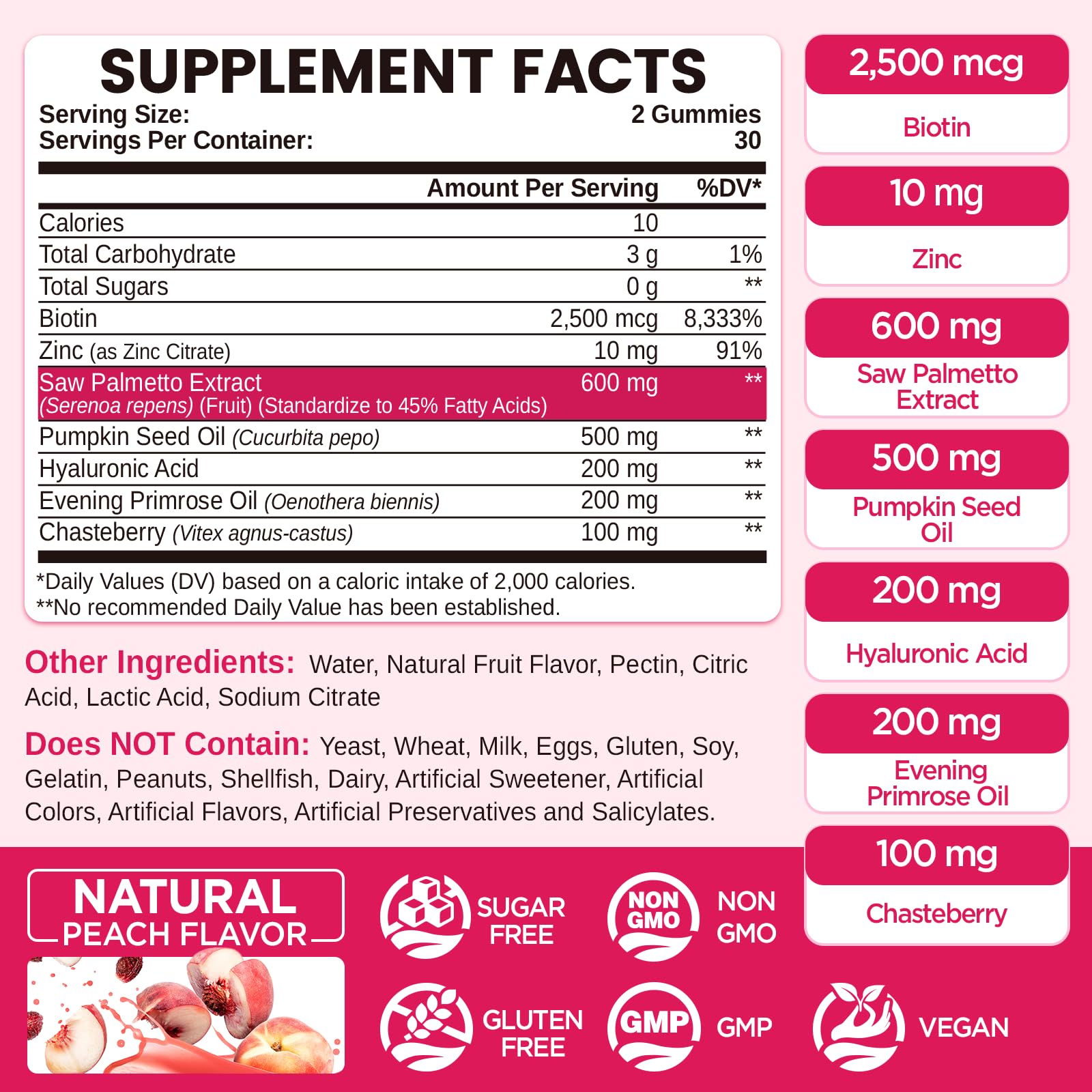 NATISLAND palmetto para mujeres, opción vegana sin gluten para uso diario.
