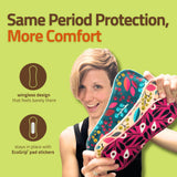 Natissy proteccion anti-fugas con adhesivo, ideal para flujo moderado