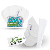 Natissy protectores diarios de algodón orgánico con diseño tanga para uso cómodo.
