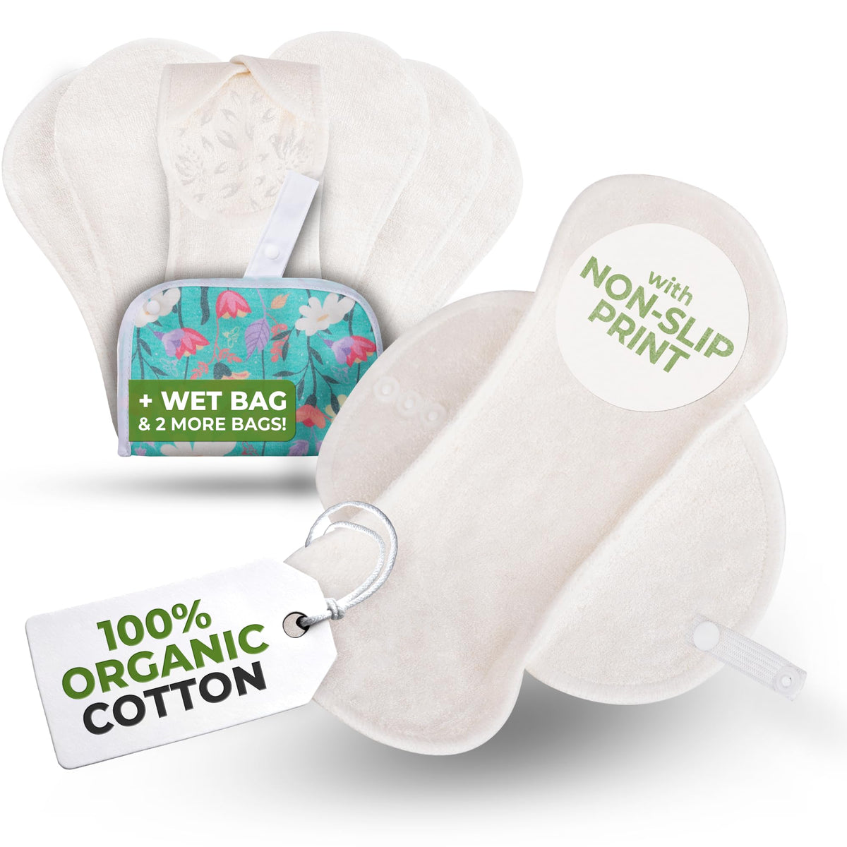 Natissy protector panty antideslizante premium ofrece ajuste seguro todo el día.