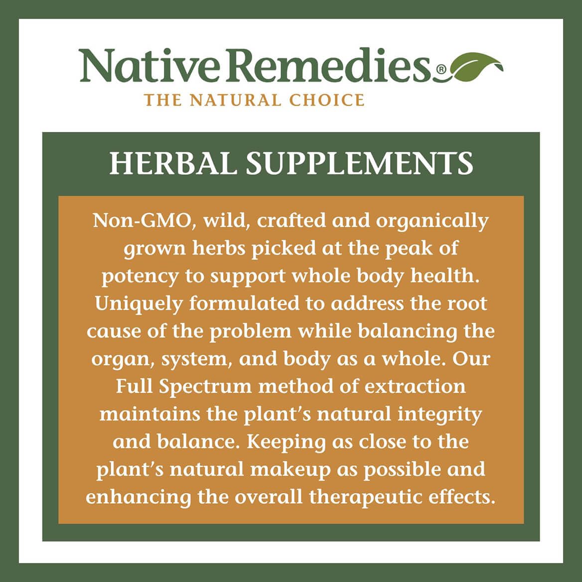 Fórmula Enfoque de Native Remedies, para todas las edades, uso seguro.
