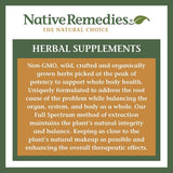 Empaque externo con branding de Native Remedies y enfoque natural