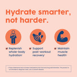 NativePath Hydrate aporta 2.000 mg de aminoácidos de cadena ramificada para soporte muscular.