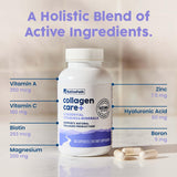 NativePath Collagen Care+ 60 mg ácido hialurónico y borón en la etiqueta