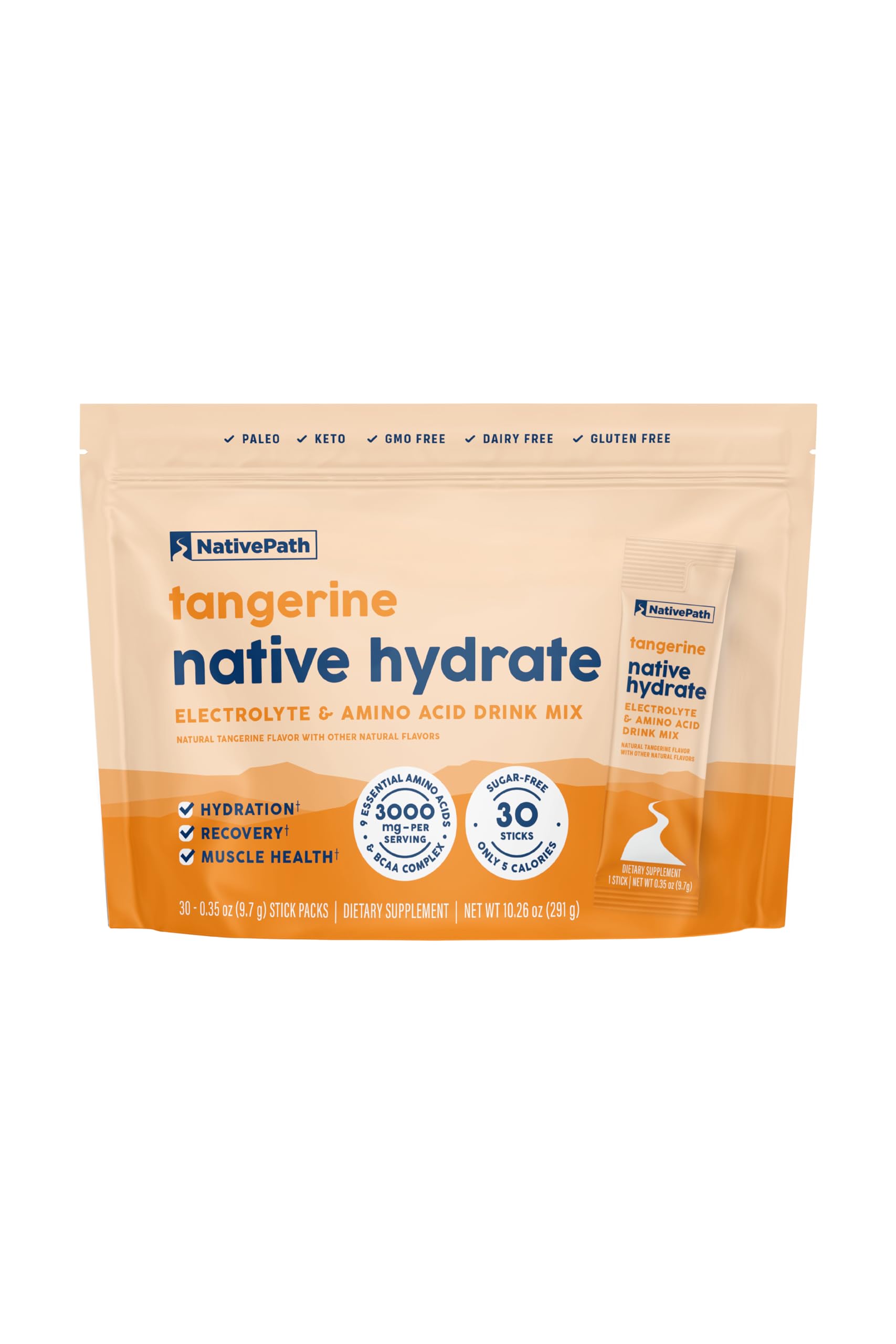 NativePath Mandarina: dosis abierta para hidratación rápida tras entrenar
