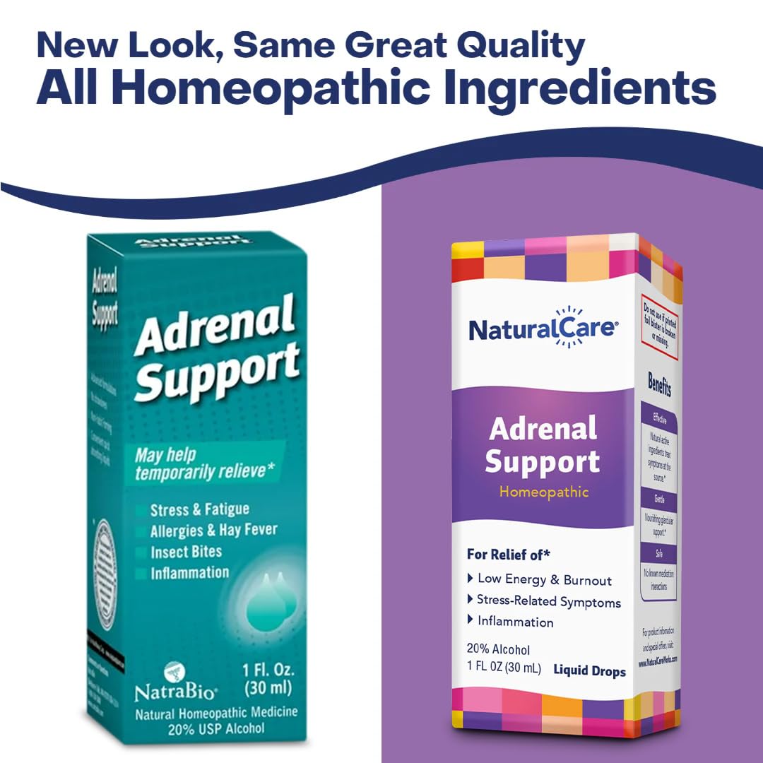 Natra-Bio NaturalCare Adrenal Support: ingredientes naturales en la fórmula.