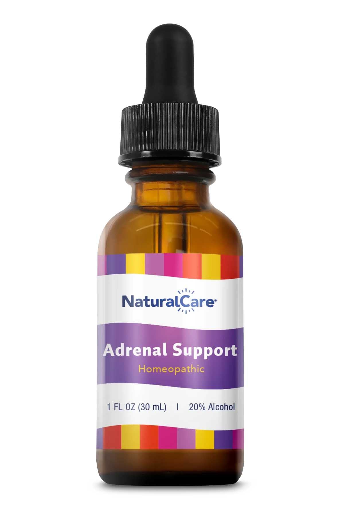Natra-Bio NaturalCare Adrenal Support, etiqueta segura sin interacciones conocidas.