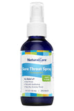 Natra-Bio NaturalCare Spray Garganta en botella con menta para alivio suave