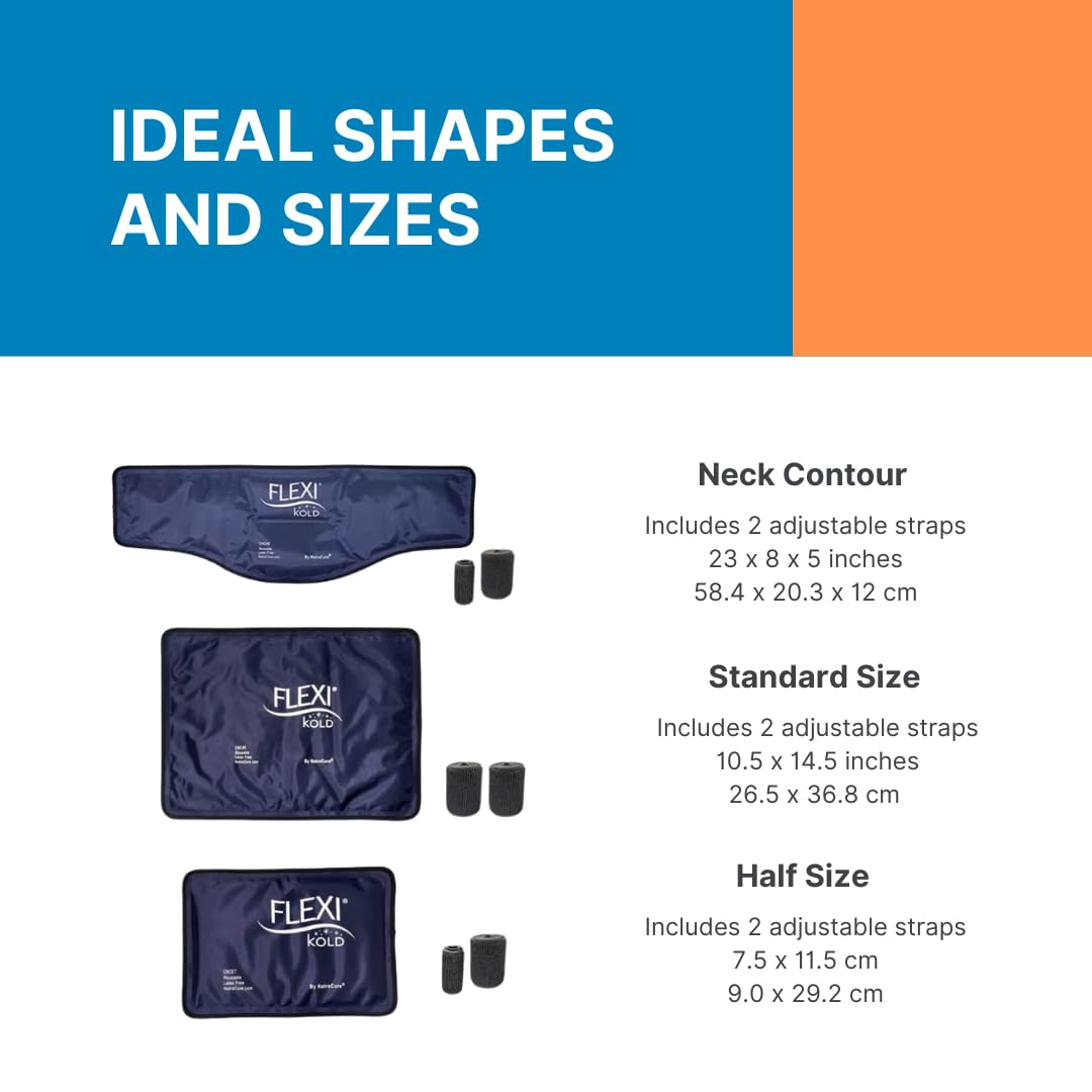 NatraCure FlexiKold diseño versátil para lesiones menores y recuperación.