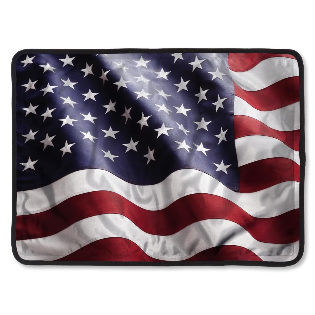 NatraCure FlexiKold con bandera americana, diseño patriótico para alivio localizado en frío.