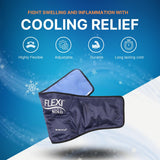 NatraCure FlexiKold correas ajustables aseguran sujeción estable.