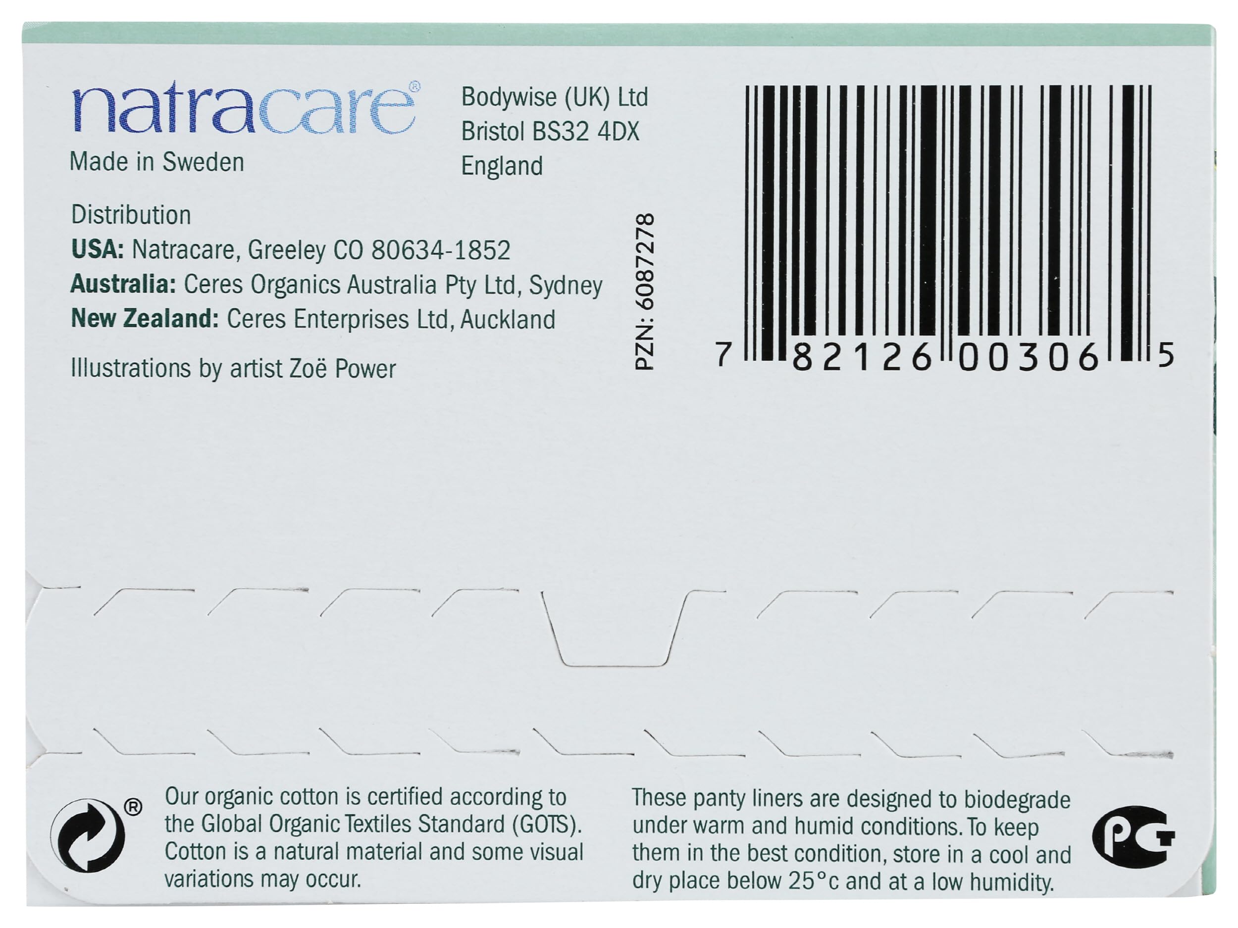 Caja de embalaje sostenible de Natracare, compra responsable