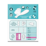 Natracare caja envase sin plástico, opción ecológica para higiene femenina.