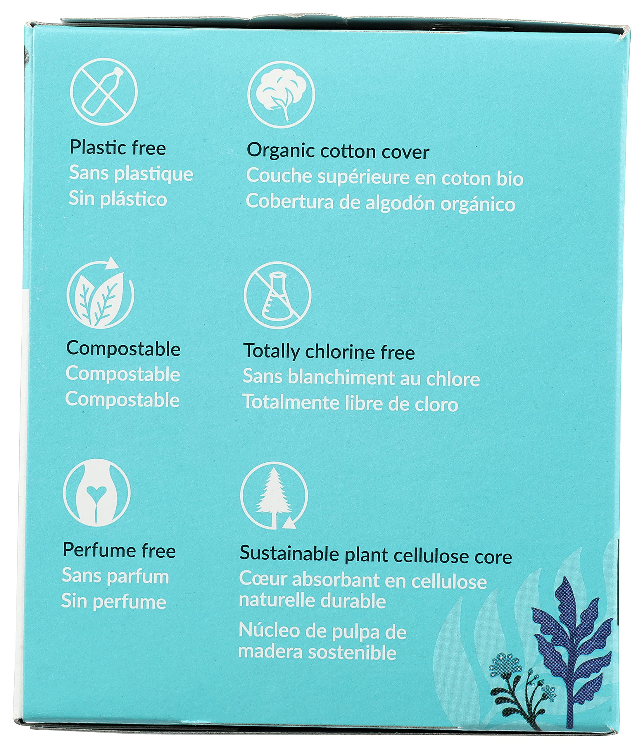 Natracare, pulpa de celulosa certificada ecológicamente, base sostenible.