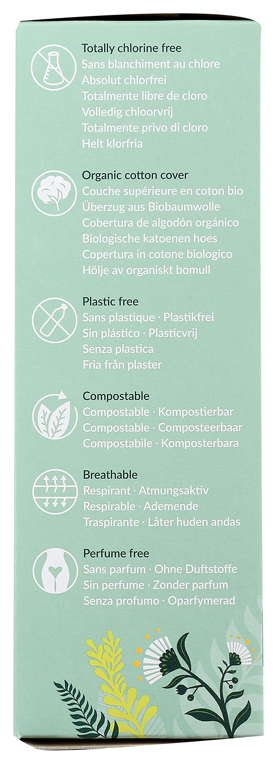 NATRACARE Mini protector diario absorción suave para días ligeros.