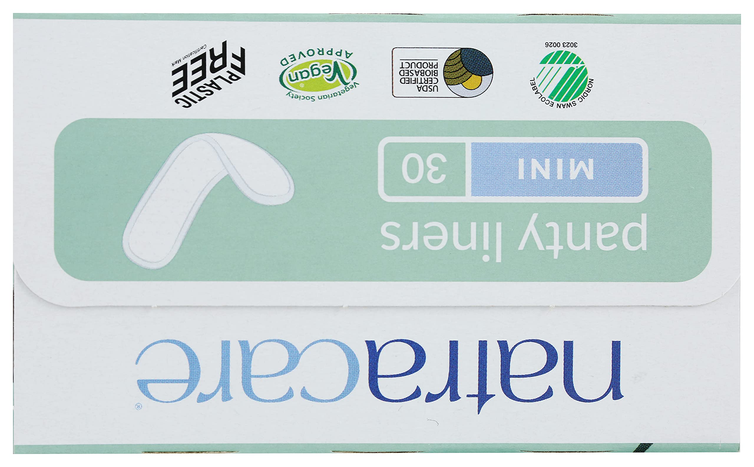 NATRACARE Mini protector diario envase ecológico y sostenible.