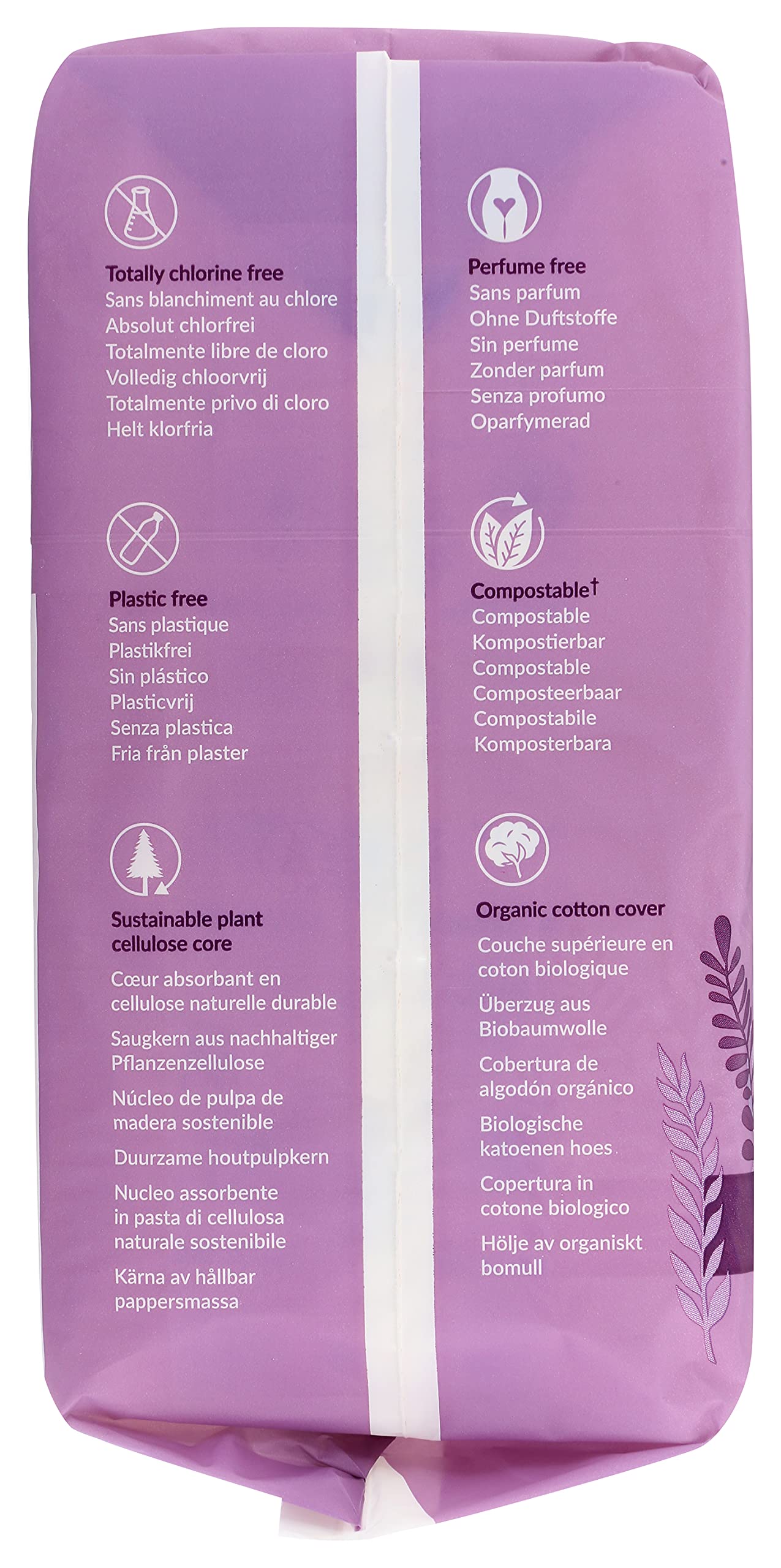 Natracare Noche Maxi material natural, piel más suave y menos irritaciones