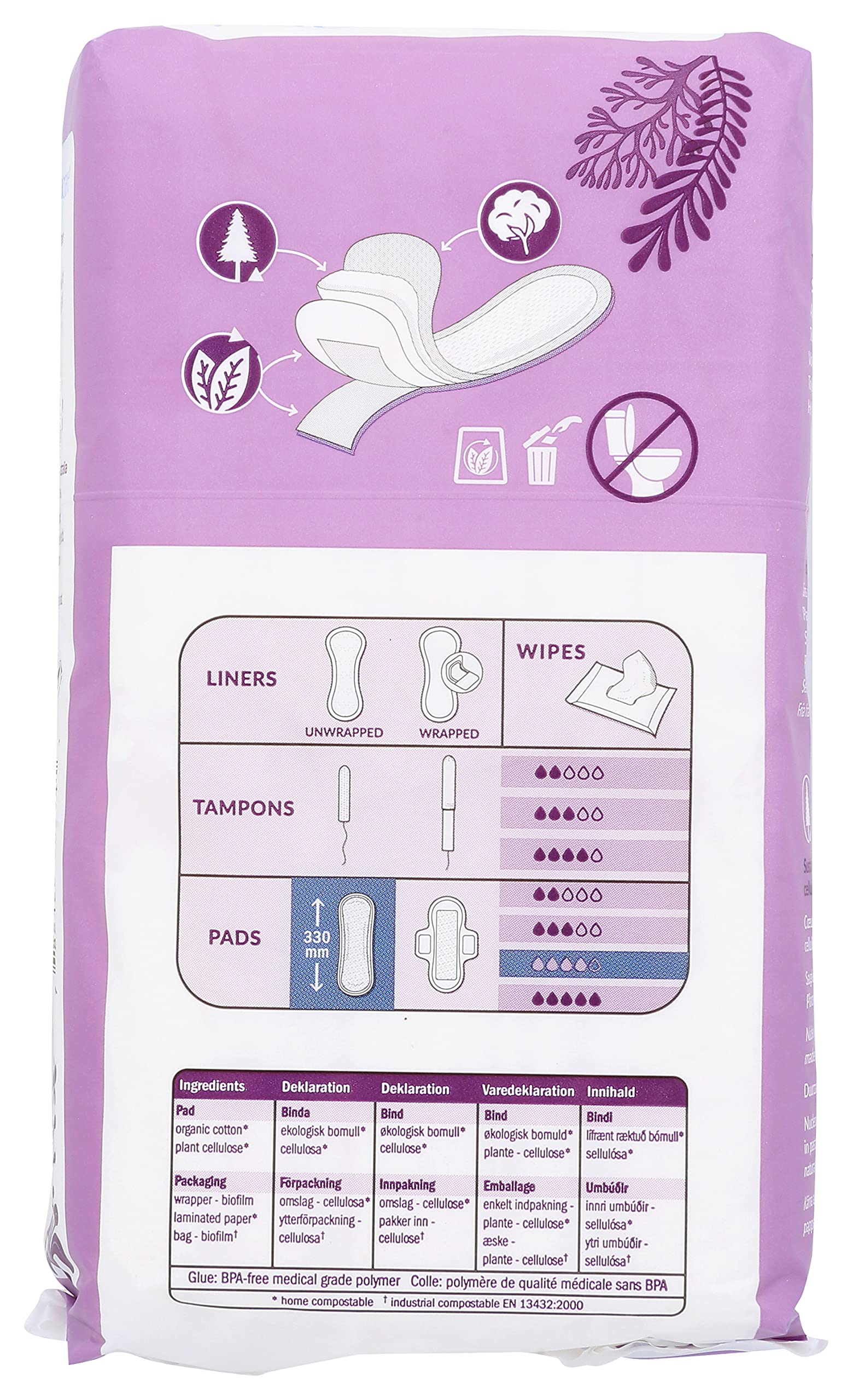 Natracare Noche Maxi sin alas, pensado para uso nocturno cómodo
