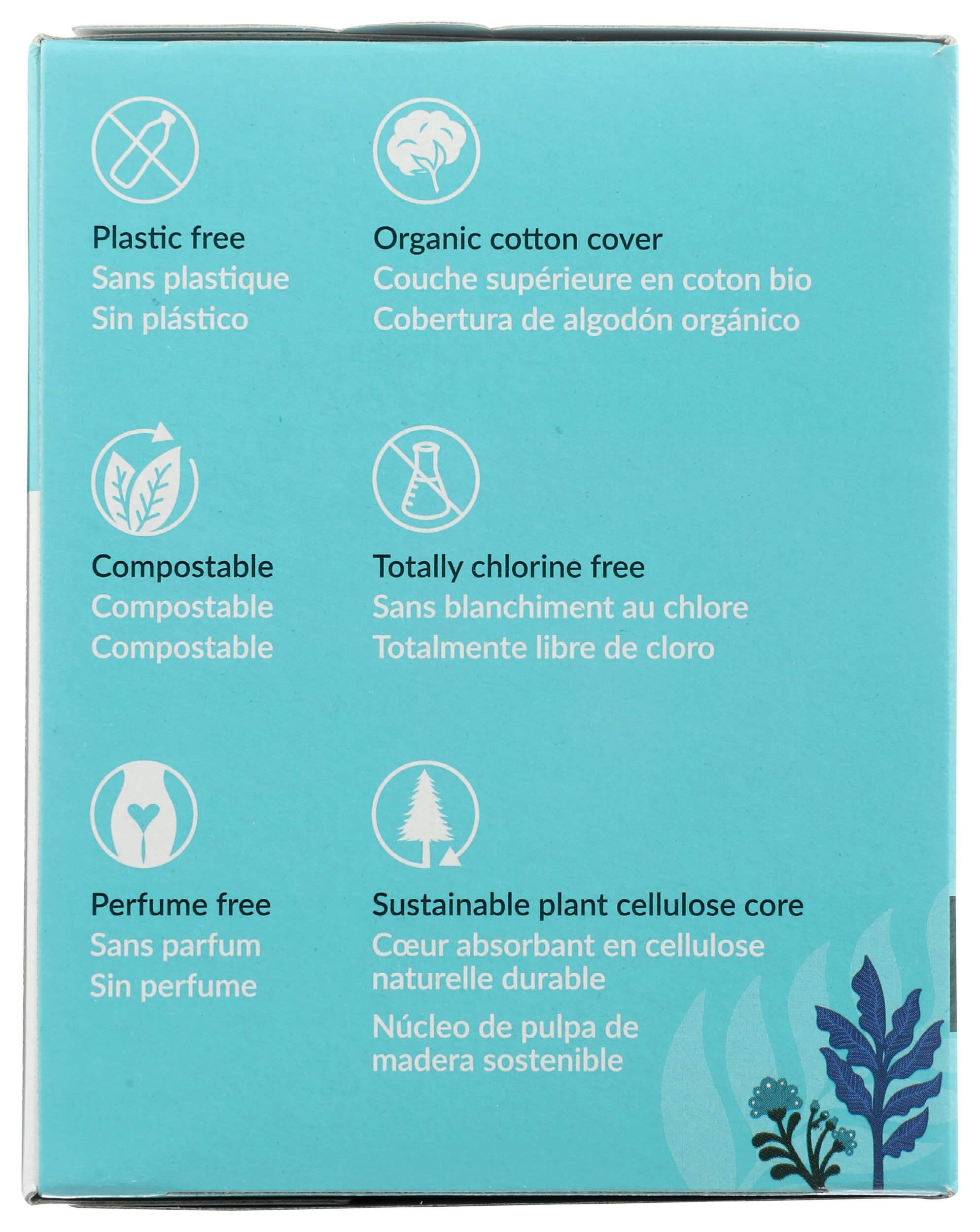 Natracare Pads Ultra Super, alas seguras para protección nocturna.