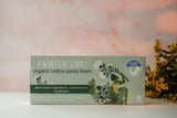 Natracare protectores diarios de algodón, diseño cómodo para uso diario y protección discreta.