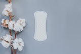 Protector diario de Natracare con algodon organico, ideal para piel sensible.