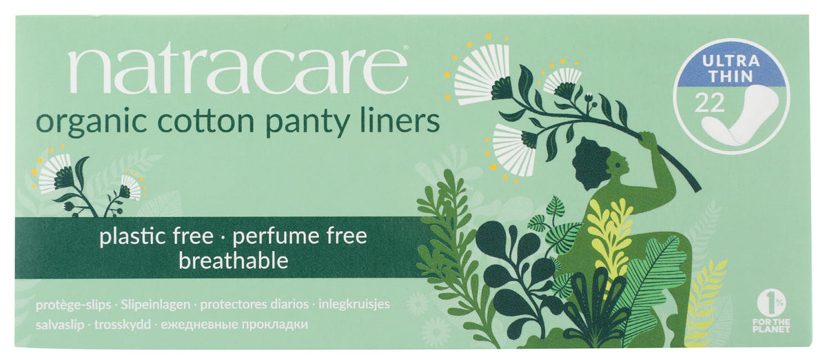 Natracare protectores diarios ultrafinos de algodón orgánico en paquete, protección discreta todo el día