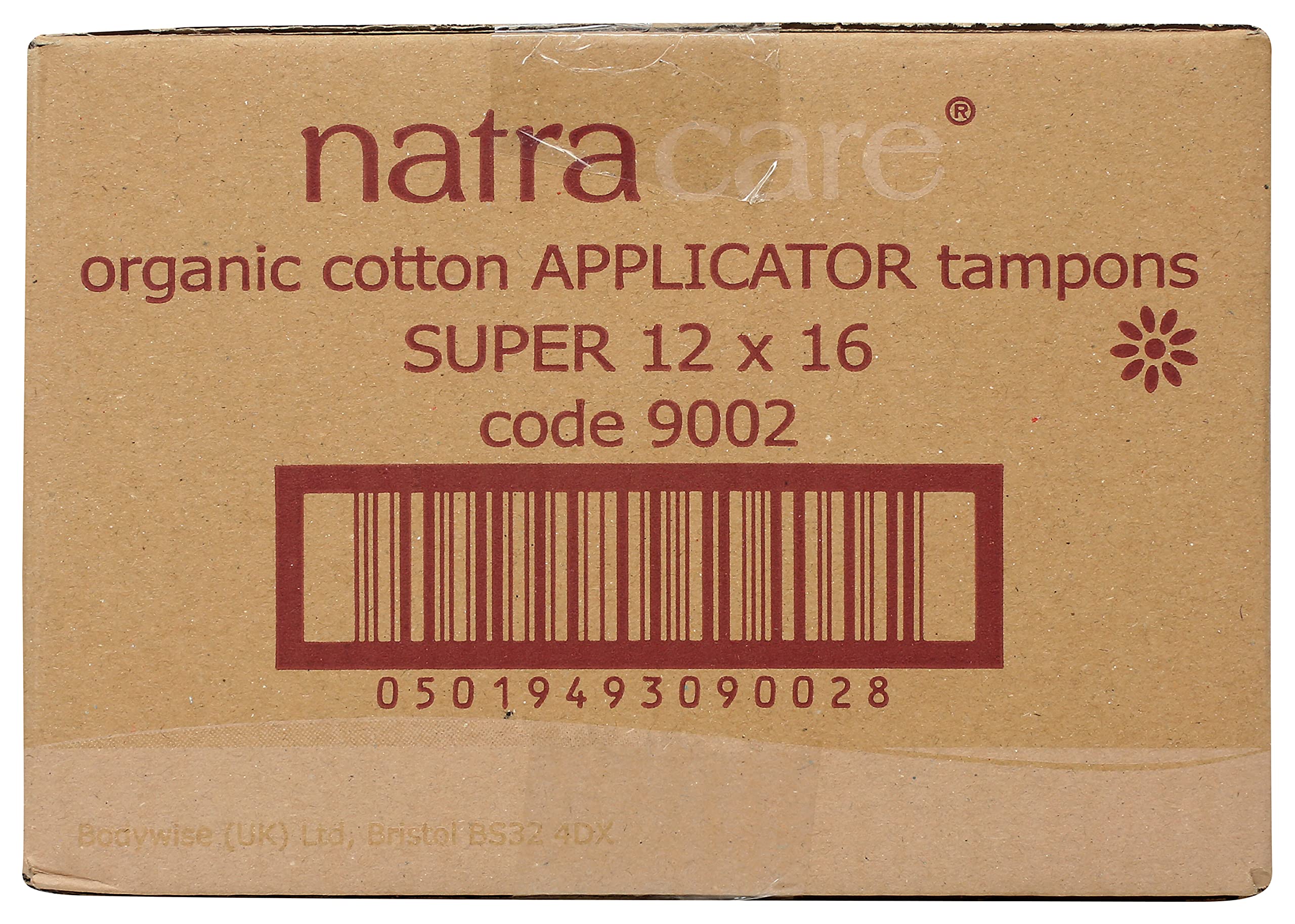 Aplicador de cartón biodegradable de Natracare
