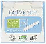 Producto vegano certificado de tampones orgánicos Natracare.