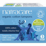 Tampones orgánicos Natracare sin aplicador para uso diario en piel sensible