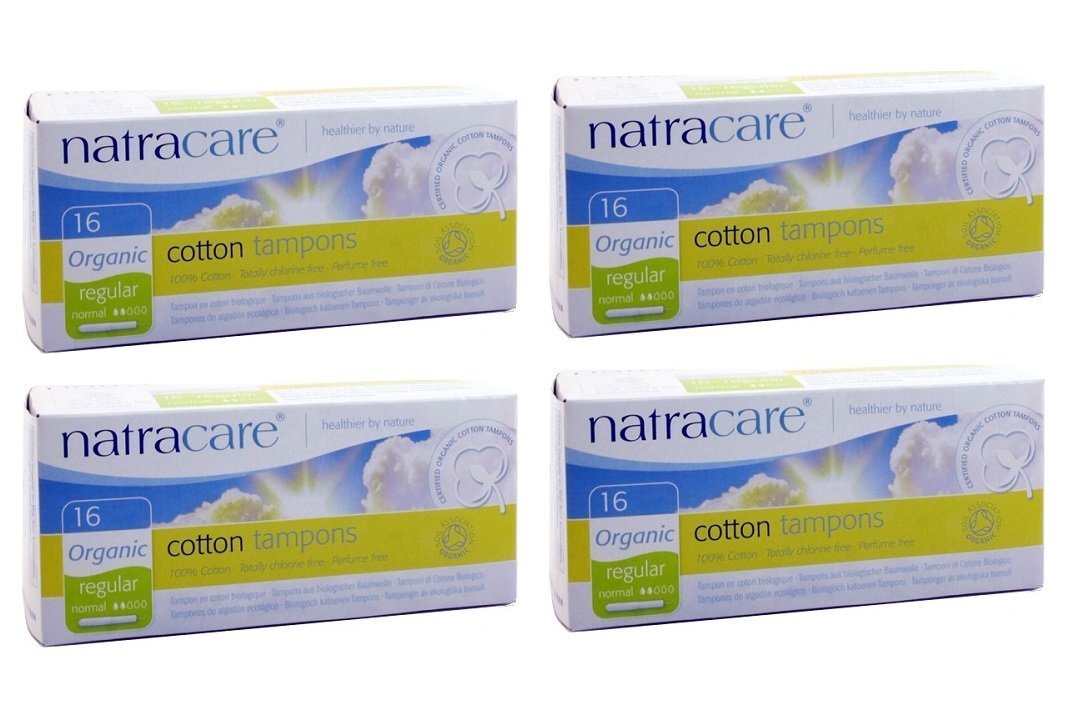 Natracare tampones regulares con aplicador, inserción limpia para uso diario