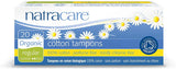 Tampones natracare sin aplicador, caja de 4, opción diaria y discreta.