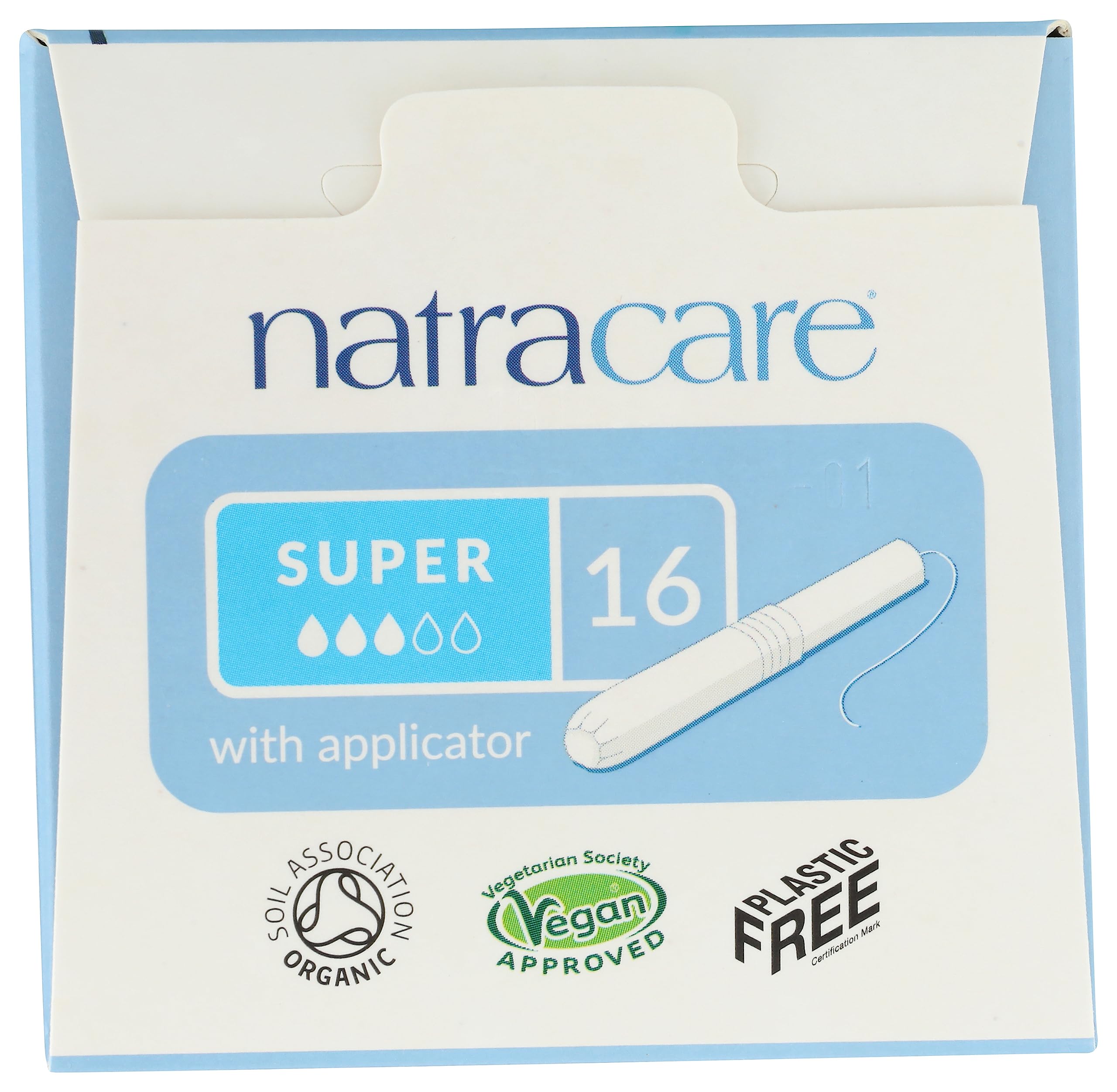 Natracare tampón libre de plástico, opción respetuosa con el medio ambiente para diario.