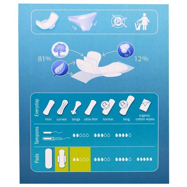 Natracare Regular Ultra Pads, tejido transpirable, comodidad durante el uso diario.