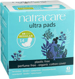 Natracare Ultra con ala, dos alas visibles para mejor cobertura.