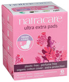 Natracare Ultra Extra sin plástico para una experiencia más limpia.