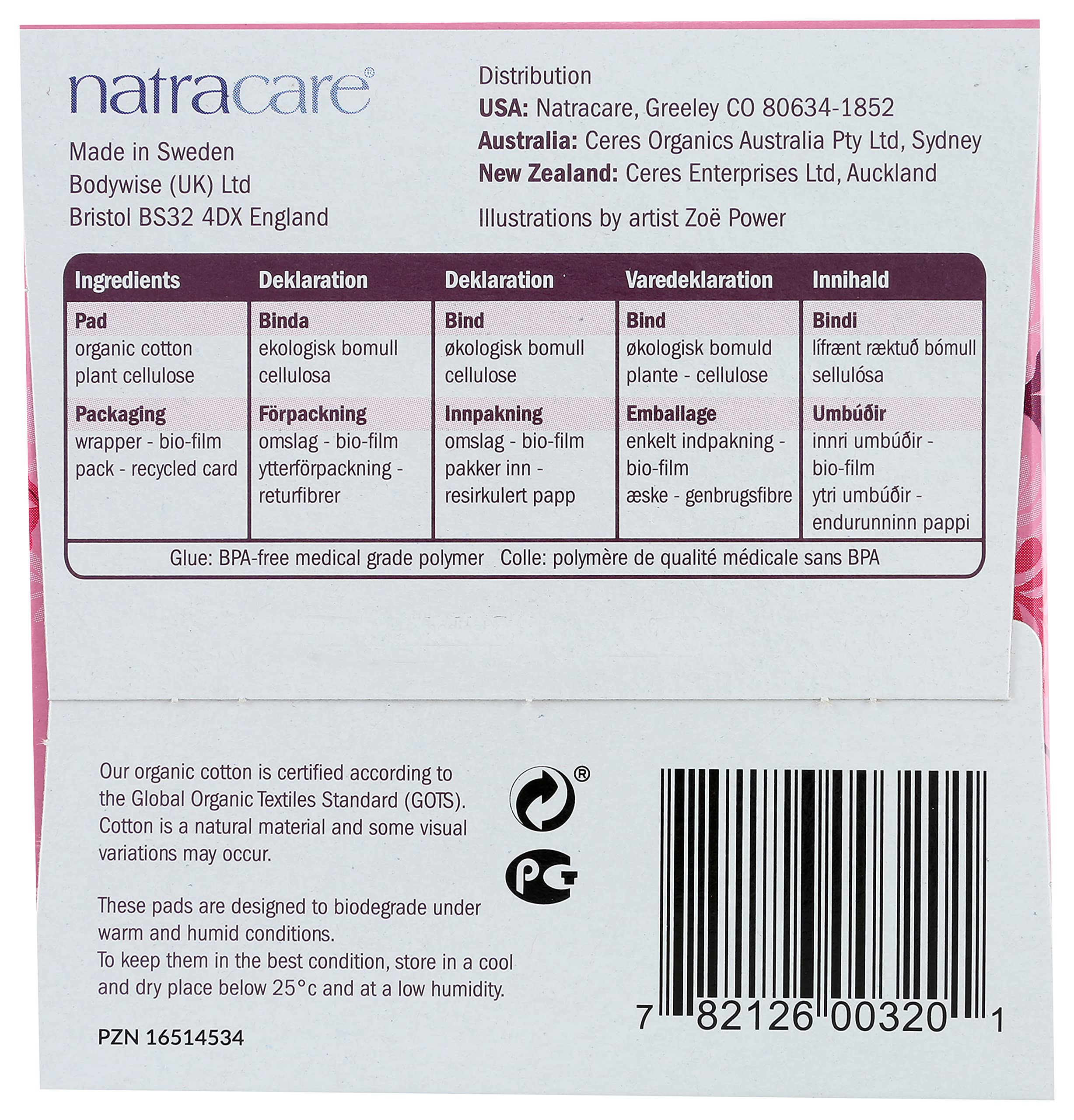 Natracare Ultra Extra, cadena de suministro ética para productos responsables.