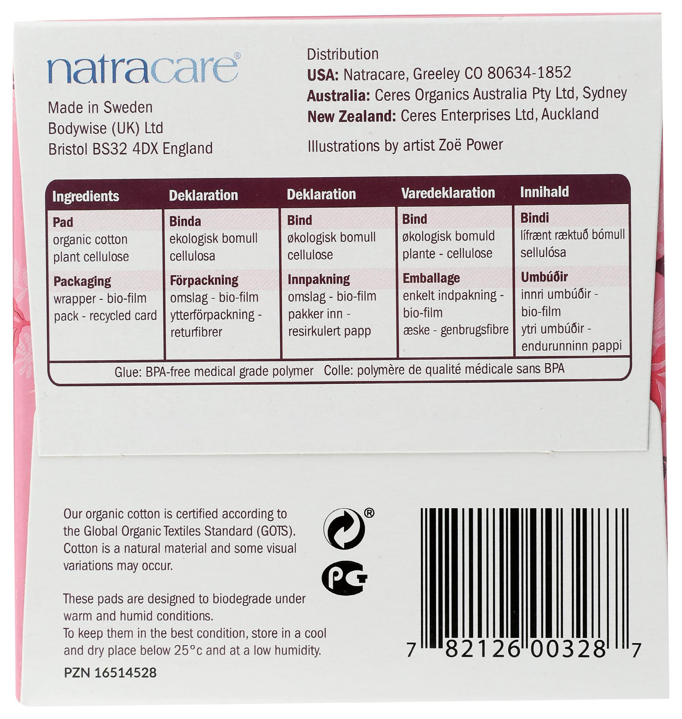 Natracare Ultra Extra uso diario práctico y cómodo