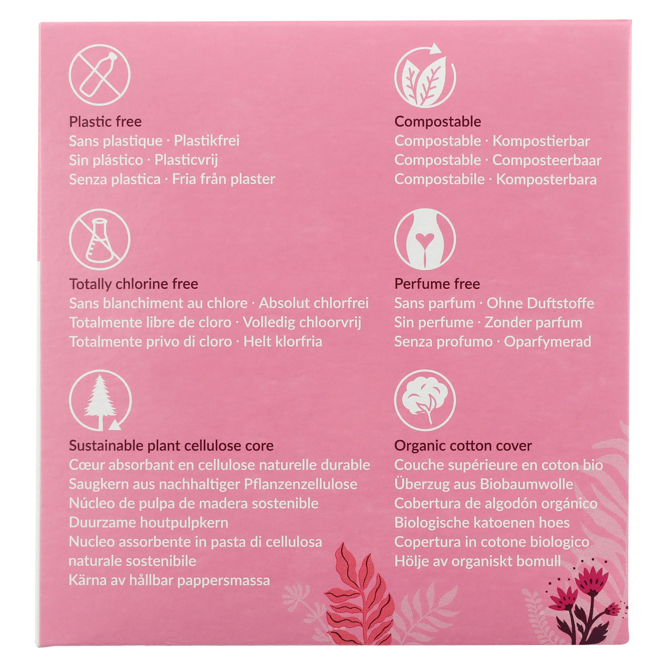 Natracare Ultra Extra vegano, opción a base de plantas para periodos.