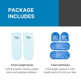 Calcetines reutilizables NatraCure para cuidado de pies y confort.