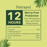 Natrapel: paquete de viaje con tamaño práctico para excursiones.