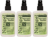 Natrapel repelente mosquitos y garrapatas, botella 3pack para uso al aire libre.