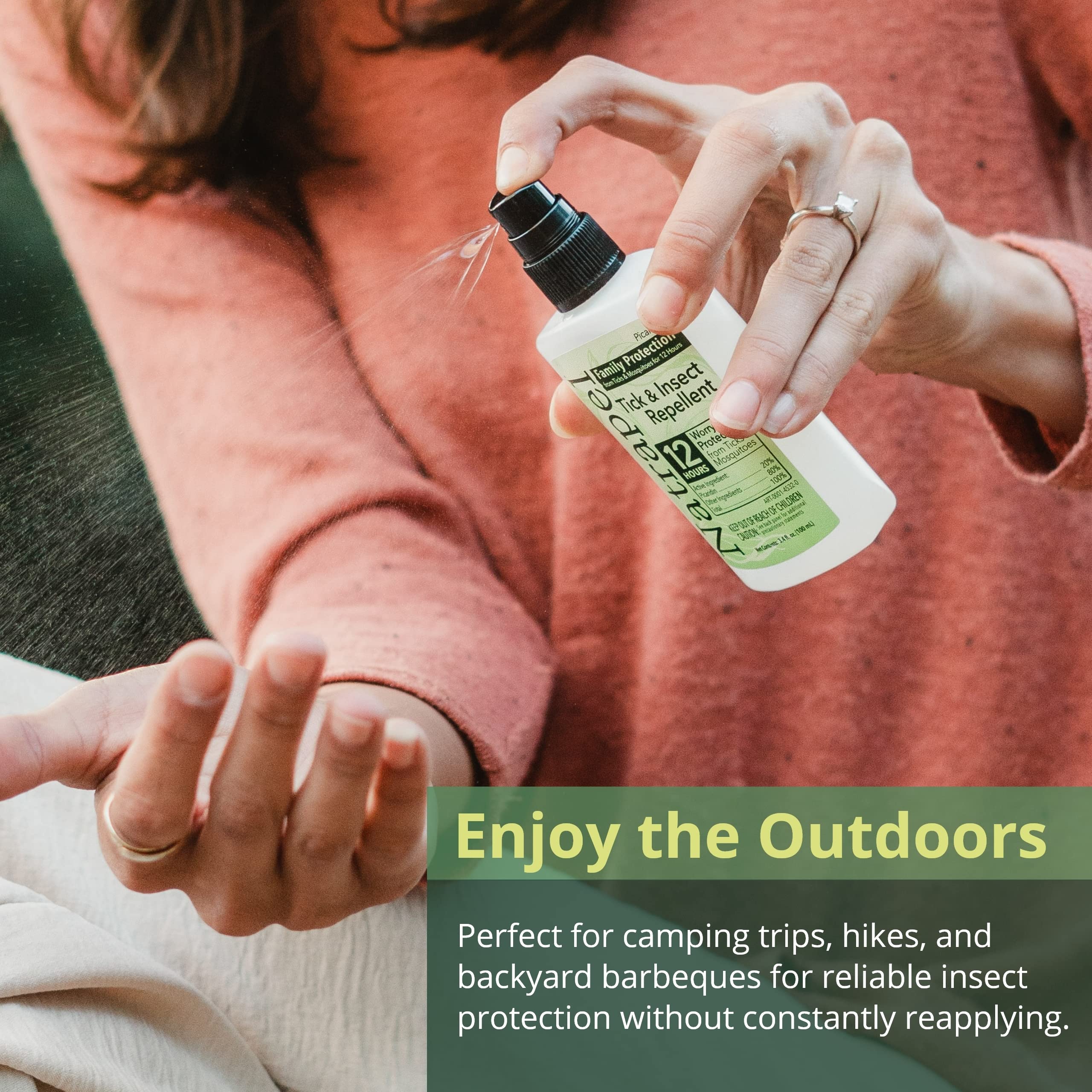Protección familiar con Natrapel, apto para niños y adultos en salidas al aire libre.