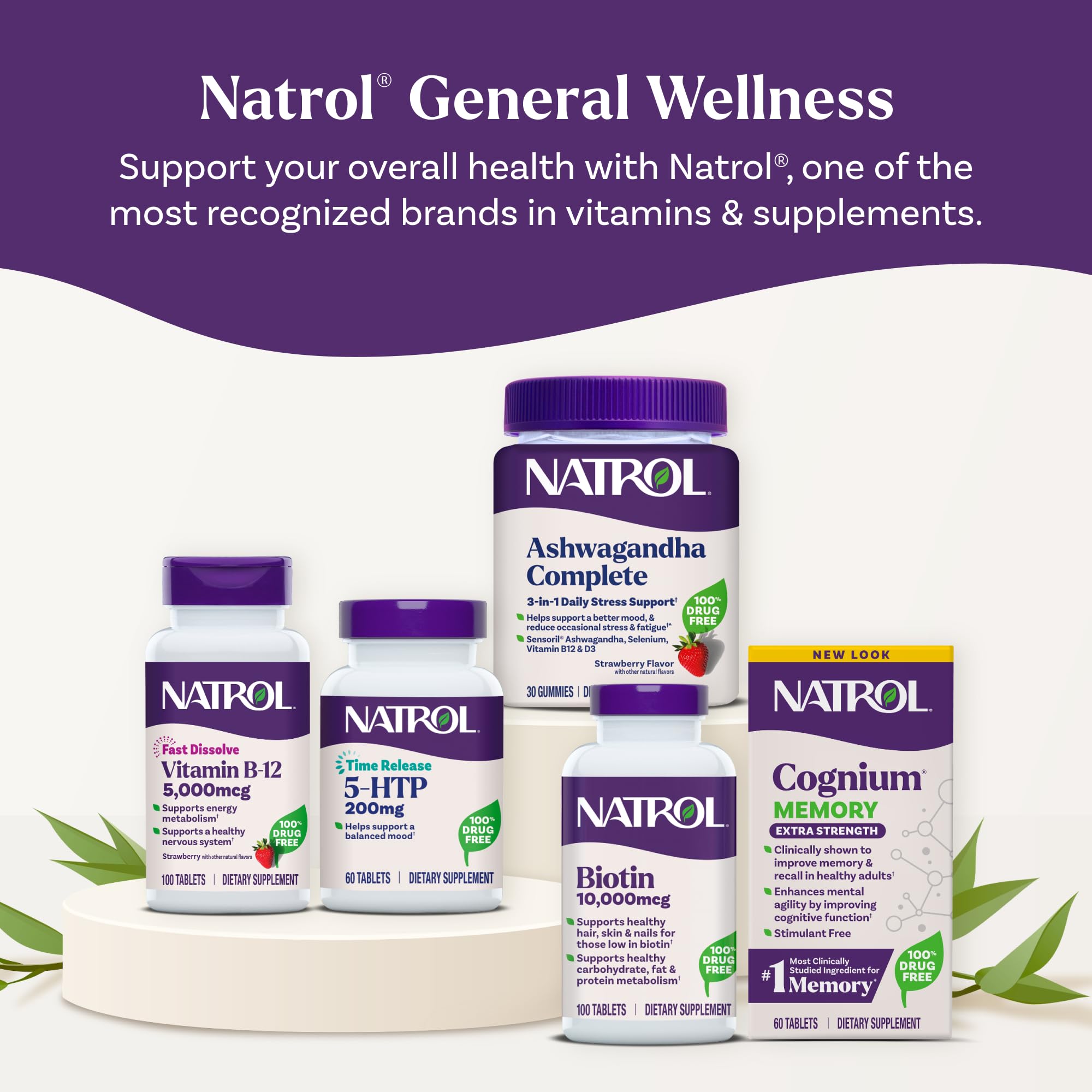 Natrol 5-HTP: diseño del producto para estilo de vida activo.